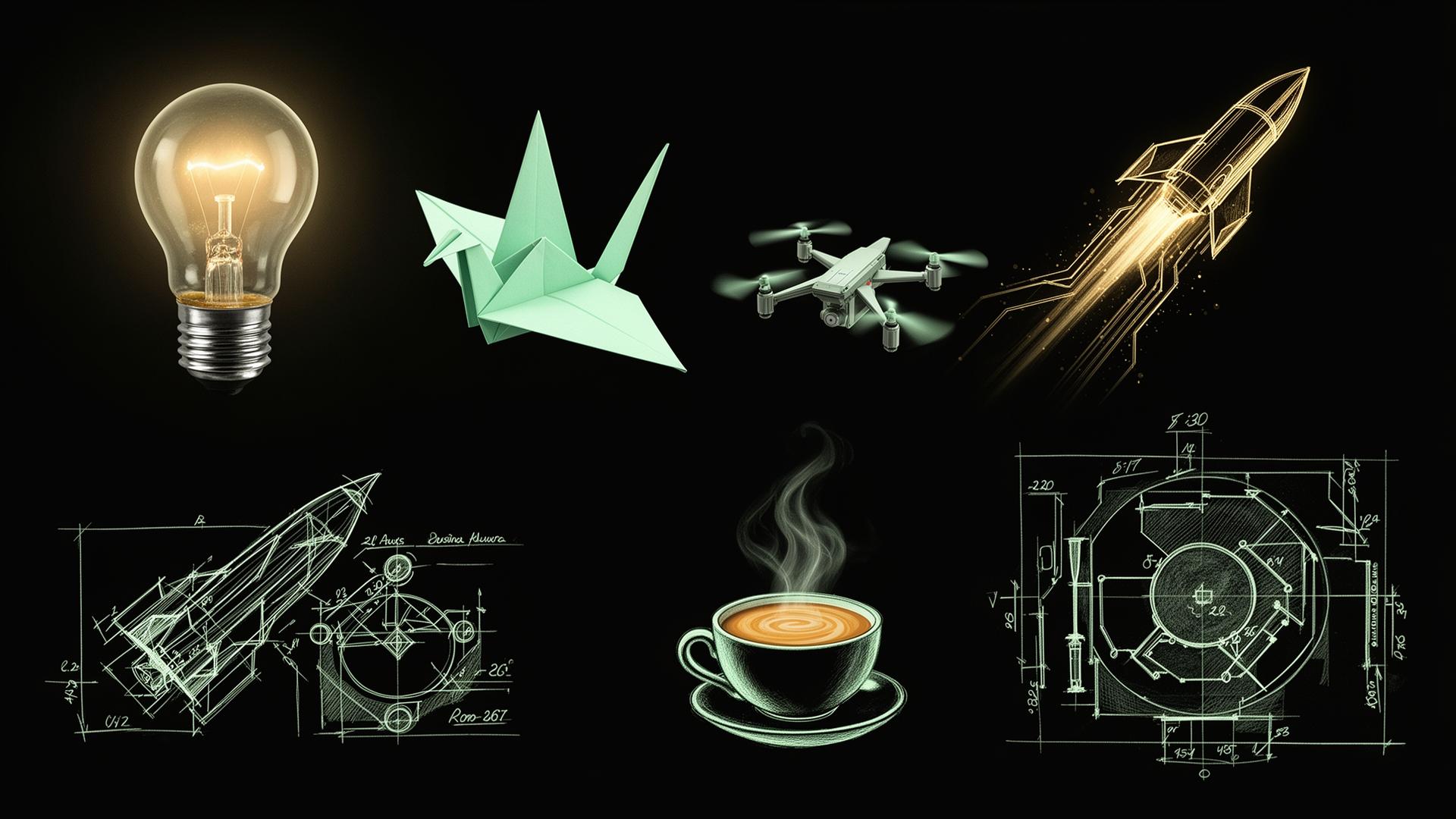 Lightbulbs, origami, drones, rockets — any idea, any field
